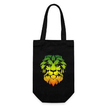 Reggae Musik Rastafari Jamaika - Geschenkbeutel für Flaschen - Schwarz - Vorne
