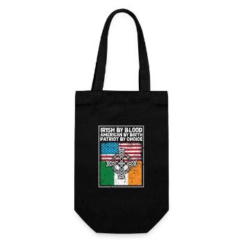 Irlandais par le sang Américain de naissance - Sac à bouteille - noir - Devant