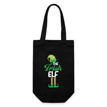 L’elfe irlandais patrimoine elfes trèfle Noël Irlan - Sac à bouteille - noir - Devant