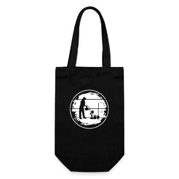 Jardinier, Agriculteur, Paysagiste, Plantes, Jardin - Sac à bouteille - noir - Devant