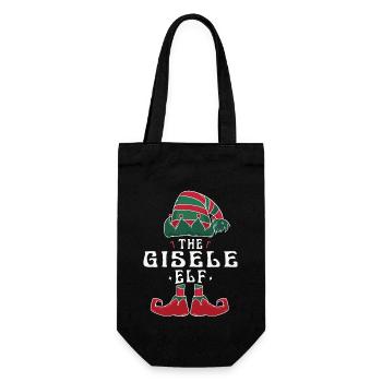 Gisele Elf Familie Passende Gruppe Weihnachten Mama - Geschenkbeutel für Flaschen - Schwarz - Vorne