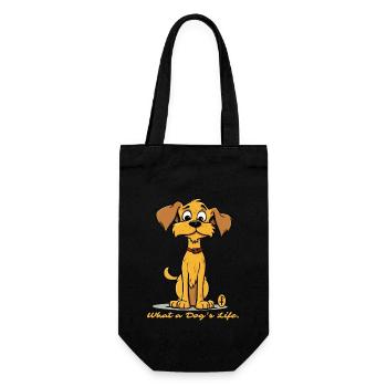 Quelle vie de chien - Un chien mignon - Sac à bouteille - noir - Devant