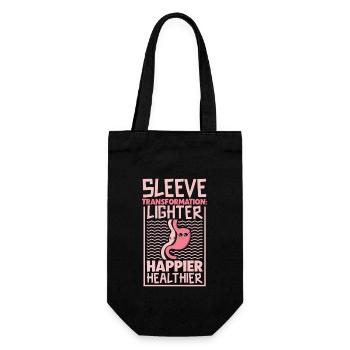 Gastric sleeve, gastric sleeve, gastrectomy, gastrectomy - Gift Bag for Bottles - black - Front
