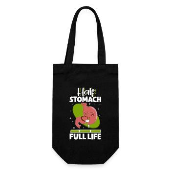 Gastric sleeve, gastric sleeve, gastrectomy, gastrectomy - Gift Bag for Bottles - black - Front