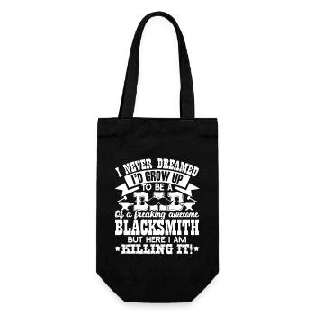 Blacksmith Super Cool Blacksmith Dad - Gift Bag for Bottles - black - Front