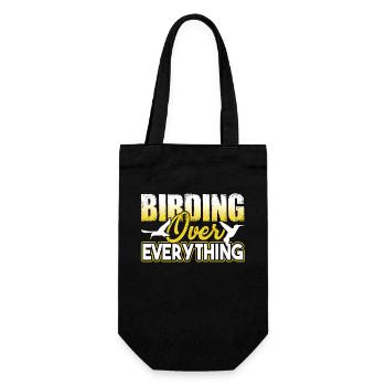 Birdwatching Birdwatching Birding Over Everything - Gift Bag for Bottles - black - Front