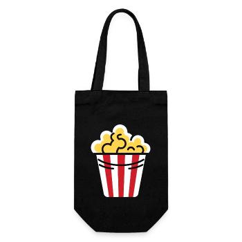Popcorn Pot Humor - Gift Bag for Bottles - black - Front