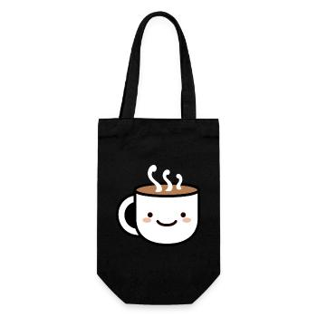 Humor Kleine heiße Schokolade - Geschenkbeutel für Flaschen - Schwarz - Vorne