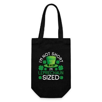 Je ne suis pas petit, je suis un lutin, drôle - Sac à bouteille - noir - Devant