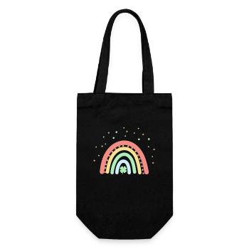 Trèfle à quatre feuilles Arc-en-ciel de la Saint-Patrick - Sac à bouteille - noir - Devant