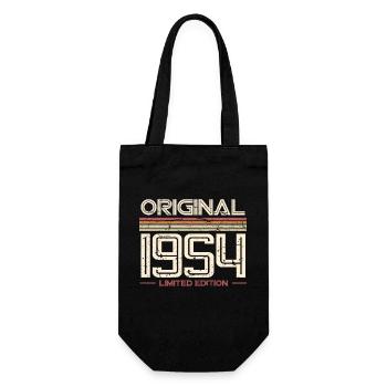 1954 année de naissance 70e anniversaire - Sac à bouteille - noir - Devant
