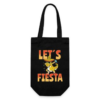 Let's Fiesta Taco Dino - Gift Bag for Bottles - black - Front