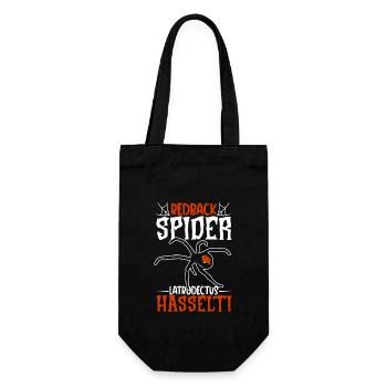 Araignée à dos rouge - Sac à bouteille - noir - Devant