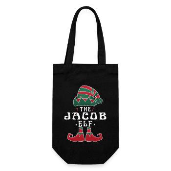 Jacob Elf famille Match groupe Noël maman papa - Sac à bouteille - noir - Devant