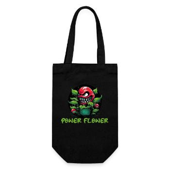 Plante à fleurs de puissance - Sac à bouteille - noir - Devant