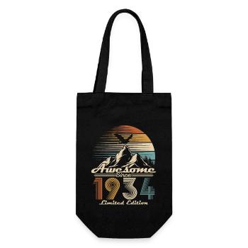 Vintage 1934 Vintage Rétro Cadeau Anniversaire - Sac à bouteille - noir - Devant