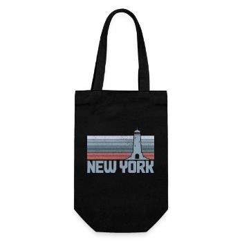 New York City NY NYC Souvenir cadeau - Sac à bouteille - noir - Devant