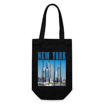 New York City NY NYC Souvenir cadeau - Sac à bouteille - noir - Devant
