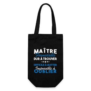 Maître formidable, Cadeau Maître école - Sac à bouteille - noir - Devant