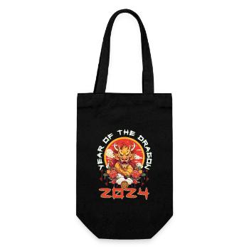 Année Du Dragon Bonne Année 2024 Matching - Sac à bouteille - noir - Devant