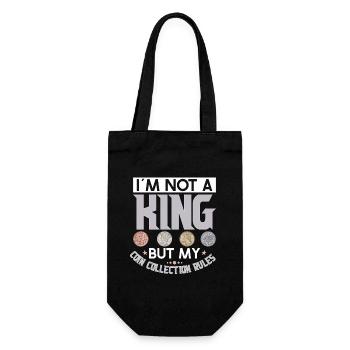 Collection de pièces de monnaie amusante pour les collectionneurs de pièces de monnaie et - Sac à bouteille - noir - Devant