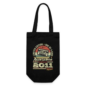 Vintage 2011 Original Rétro Cadeau Anniversaire - Sac à bouteille - noir - Devant