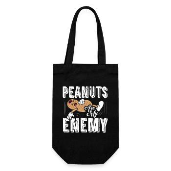 Les cacahuètes sont mon ennemi Sensibilisation aux noix allergique - Sac à bouteille - noir - Devant