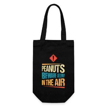 Cacahuètes Méfiez-vous de l’allergie à l’air Nut Al - Sac à bouteille - noir - Devant
