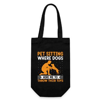 Pet Sitter Pet Sitting Dog and Cat Sitters Dog Wal - Gift Bag for Bottles - black - Front