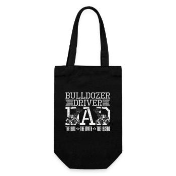 Bulldozer Driver Dad The Idol The Heavy Equipment - Gift Bag for Bottles - black - Front