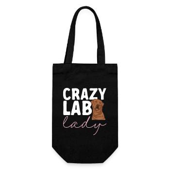 Foxred Labrador Fuchsroter Labrador Retriever - Geschenkbeutel für Flaschen - Schwarz - Vorne