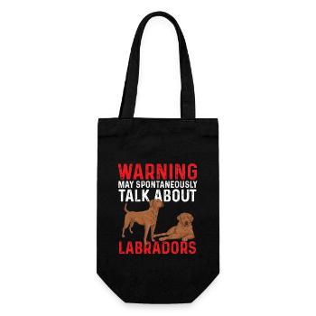 Foxred Labrador Fuchsroter Labrador Retriever - Geschenkbeutel für Flaschen - Schwarz - Vorne