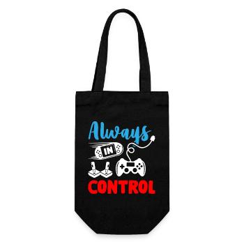 Always in Control Gamer - Geschenkbeutel für Flaschen - Schwarz - Vorne