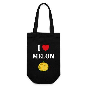 Fruit Humour petit Melon - Sac à bouteille - noir - Devant