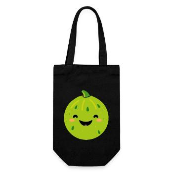 Fruit Humour petit Melon - Sac à bouteille - noir - Devant