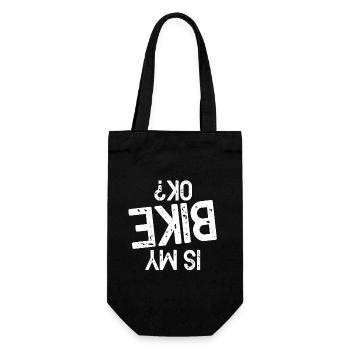 Mountain Bike MTB Downhill Gift - Gift Bag for Bottles - black - Front