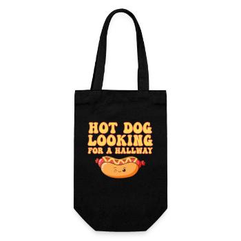 Hot-dog à la recherche d’un couloir - Sac à bouteille - noir - Devant