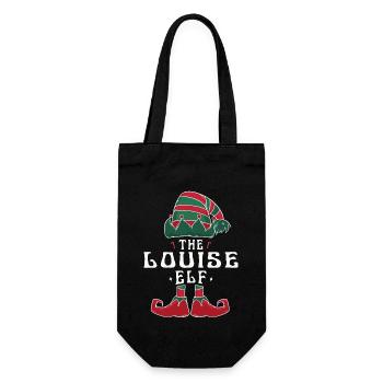 Louise Elf Family Matching Group Christmas Dad - Gift Bag for Bottles - black - Front