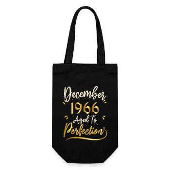 December 1966 December Anniversary December 1966 - Gift Bag for Bottles - black - Front