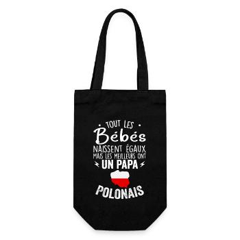 Bébés égaux meilleurs ont un papa Polonais - Sac à bouteille - noir - Devant