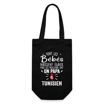 Bébés égaux meilleurs ont un papa Tunisien - Sac à bouteille - noir - Devant