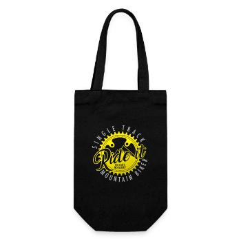 Mountain Bike MTB Mountain Bike Gift - Gift Bag for Bottles - black - Front