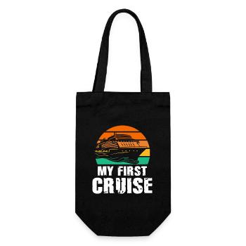 My First Cruise Family Vacation - Fun and Exciting - Gift Bag for Bottles - black - Front