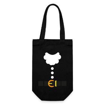 Christmas Santa Claus Costume Fun Santa Suit Xmas - Gift Bag for Bottles - black - Front