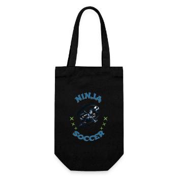 Soccer Ninja Athletic Sports Martial Arts - Geschenkbeutel für Flaschen - Schwarz - Vorne