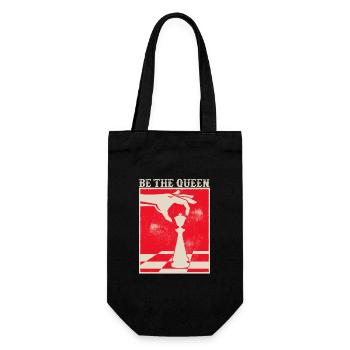 Be the Queen Jeu d’échecs amusant Jeu de société - Sac à bouteille - noir - Devant