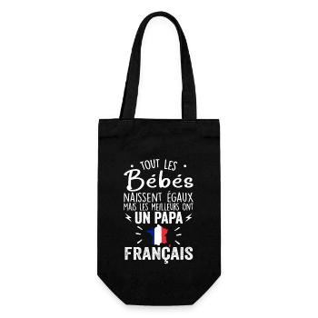 Bébés égaux meilleurs ont un papa Francais - Sac à bouteille - noir - Devant