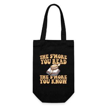 Le Smore que vous lisez Le Smore que vous connaissez Guimauve - Sac à bouteille - noir - Devant