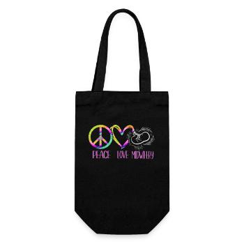 Infirmière Sage-Femme Accoucheuse Tie Dye - Sac à bouteille - noir - Devant