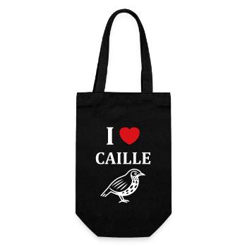Humour Cailles oiseaux Petite caille - Sac à bouteille - noir - Devant